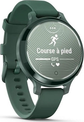 Смарт-часы Garmin Lily 2 Active, 38 мм, с яшмовым зеленым безелем, силиконовый ремешок детальное изображение - 2