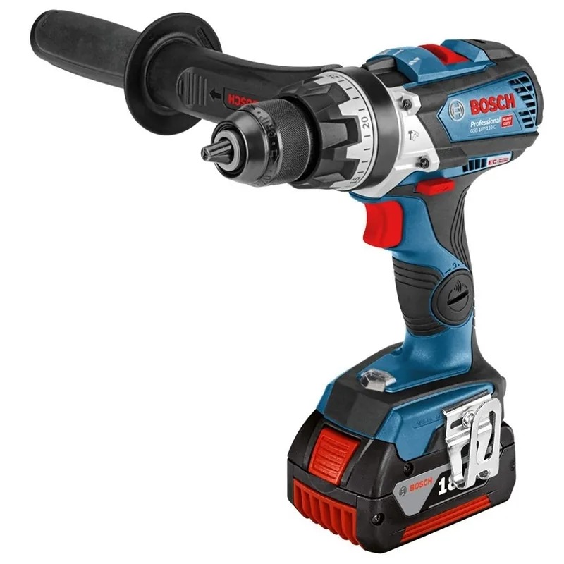 Аккумуляторная дрель-шуруповерт Bosch GSR 18V-110 C, 18 В, 110 Нм, 5 А·ч, 06019G010C детальное изображение - 1