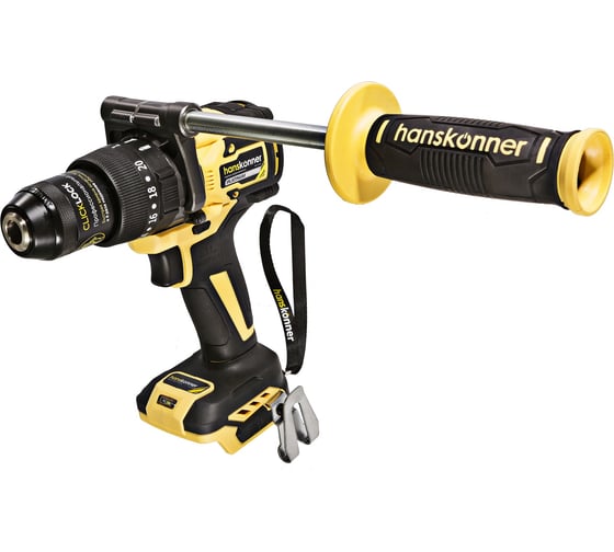 Аккумуляторная дрель б/щ удар Hanskonner PLATINUM 1BatterySystem HCD18165BL, 18 В детальное изображение - 1