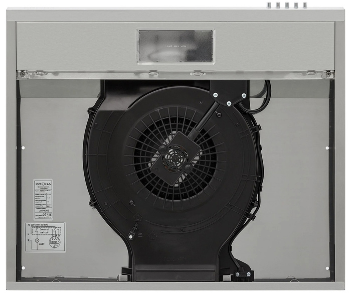Вытяжка Krona JESSICA slim 600 inox PB, Нержавеющая сталь №4