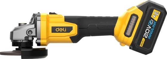 Угловая шлифмашина аккумуляторная DELI 115мм DC601 162773, 115 мм, 8500 об/мин, 1000 Вт детальное изображение - 2
