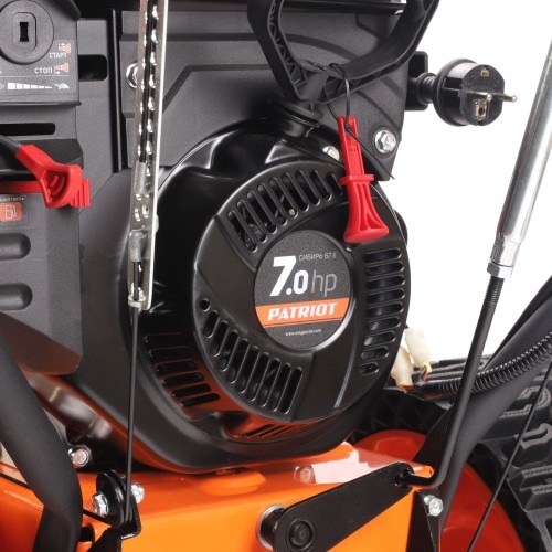 Снегоуборщик бензиновый с электростартером Patriot Сибирь 67 E 426108667, 7 л.с., 5150 Вт, Серый/Оранжевый детальное изображение - 9