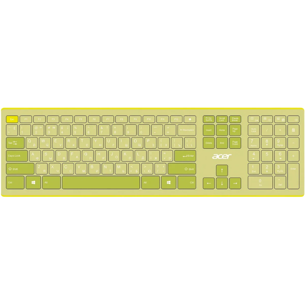 Клавиатура + мышь Acer OCC205, Зеленый детальное изображение - 2