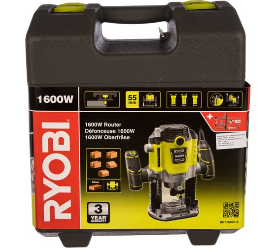 Фрезер Ryobi RRT1600P-K 5133002606, 1600 Вт, Зеленый детальное изображение - 4