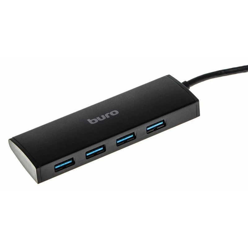 USB-концентратор Buro BU-HUB4-0.5-U3.0, Черный детальное изображение - 3