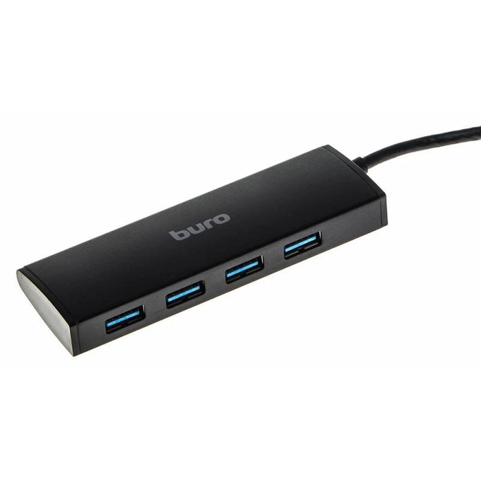 USB-концентратор Buro BU-HUB4-0.5-U3.0, Черный №3