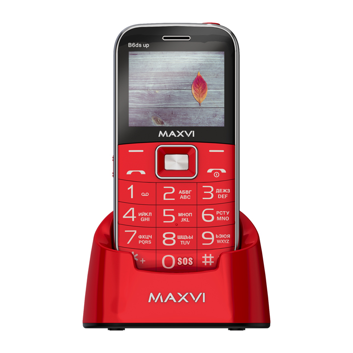 Мобильный телефон MAXVI B6ds up, 32 Мб, Красный, Dual mini-SIM детальное изображение - 5
