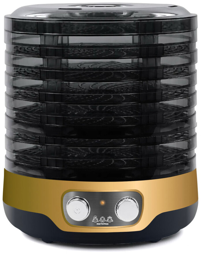 Сушилка для овощей Мастерица EFD-3070, 250 Вт, Черно-золотистый  №1
