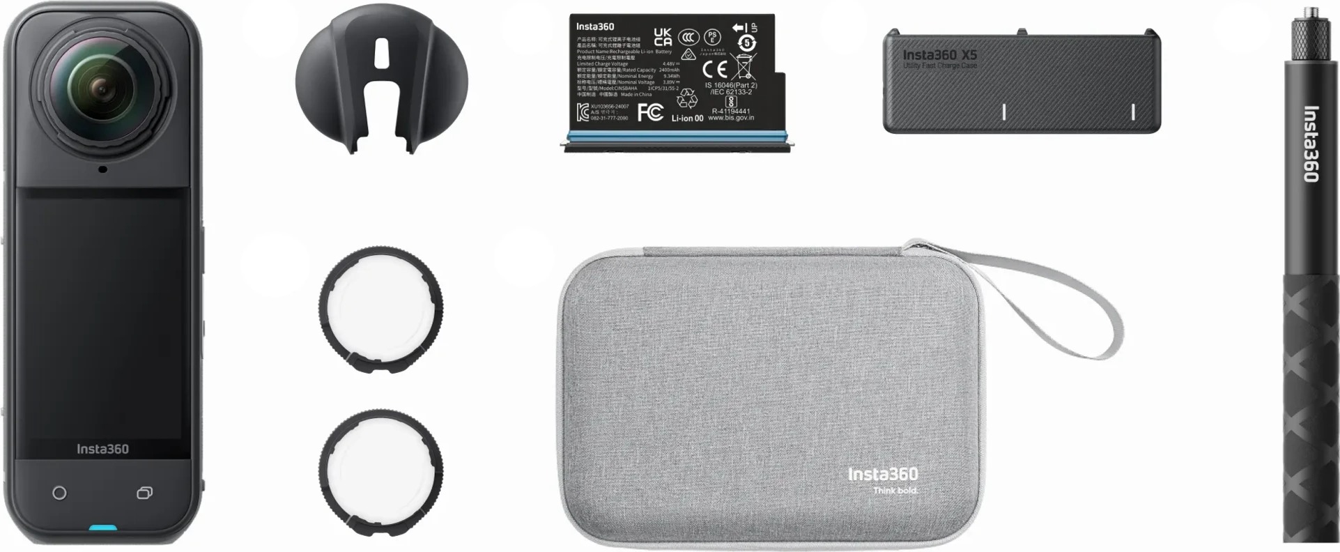 Экшн-камера Insta360 X5 Essentials Bundle, Черный детальное изображение - 2