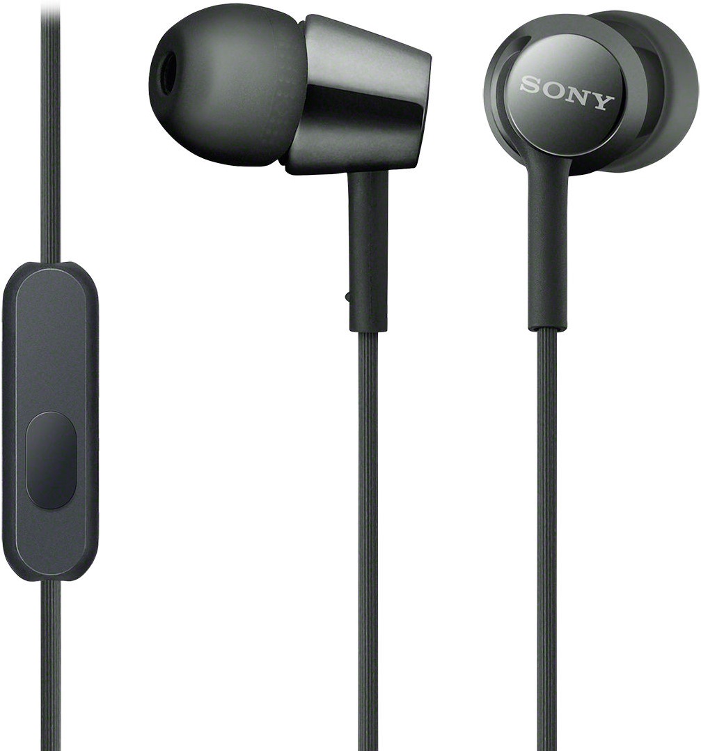 Проводные наушники Sony MDR-EX155AP, Черный детальное изображение - 2