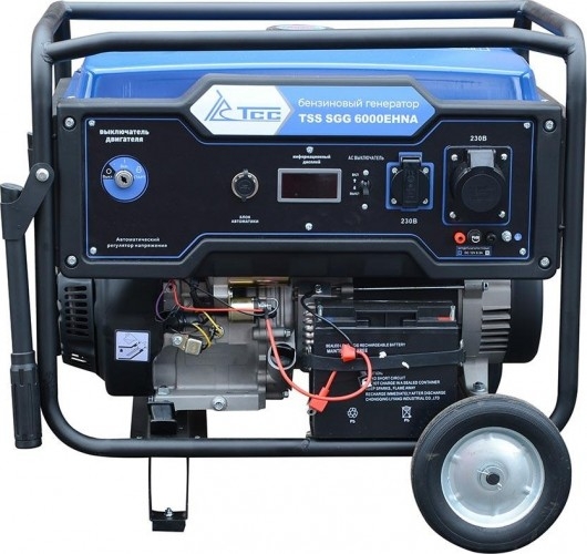 Генератор бензиновый ТСС SGG 6000EHNA 160010, 6 кВт, Синий детальное изображение - 2
