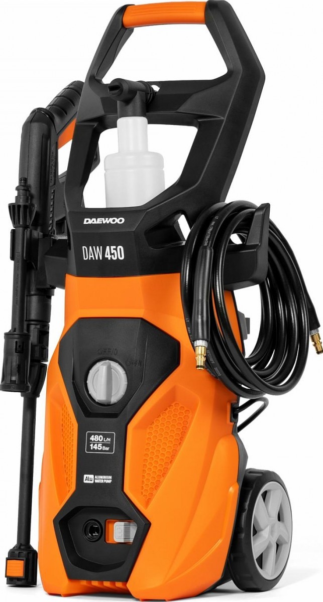 Мойка высокого давления DAEWOO DAW 450, 1.9 кВт, 145 бар, Оранжевый/Черный детальное изображение - 6