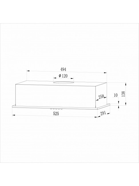 Вытяжка Hebermann HBFH 60.10 W, Белый детальное изображение - 3