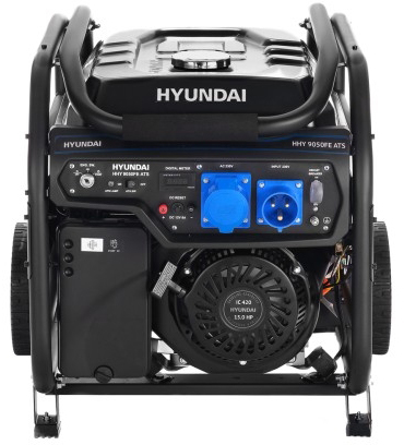 Генератор бензиновый HYUNDAI HHY 9050FE ATS, 6 кВт, Черный детальное изображение - 2