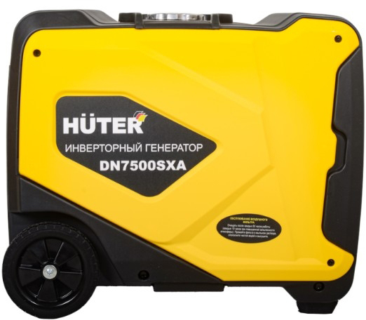 Генератор бензиновый HUTER DN7500SXA 64/10/10, 5.5 кВт, Желтый детальное изображение - 3