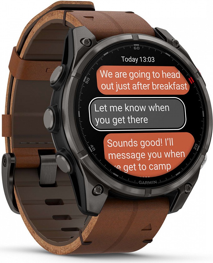 Смарт-часы Garmin Fenix 8 Pro AMOLED DLC, 51 мм, угольно-серый, черный силиконовый ремешок детальное изображение - 10