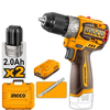Аккумуляторная дрель-шуруповерт INDUSTRIAL INGCO CDLI16682, 20 В,  60 Нм, 2 А·ч вариант - 2