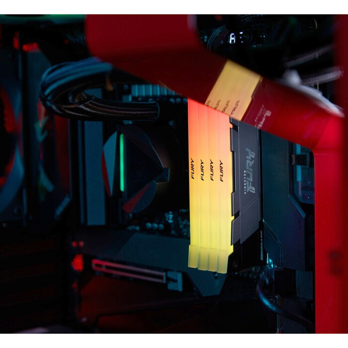 Оперативная память Kingston Fury Renegade RGB DDR4 4000MHz, KF440C19RB2AK2/16, 2x8 Гб KIT, 16 Гб №9