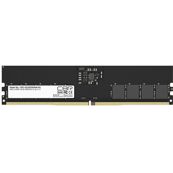 Оперативная память CBR DDR5 5600MHz, CD5-US16G56M46-01, 16 Гб №1
