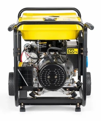 Генератор дизельный с воздушным охлаждением CHAMPION DG6501E, открытый, 5 кВт, Желтый детальное изображение - 4