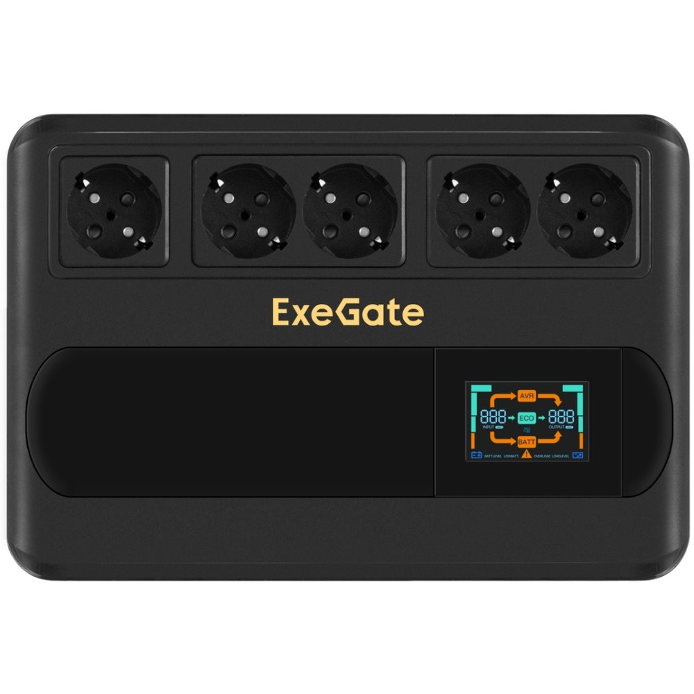 ИБП ExeGate NEO Smart BU-600.LCD.AVR.5SH детальное изображение - 2