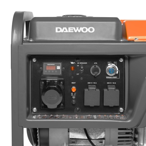 Генератор дизельный с воздушным охлаждением DAEWOO DDAE 6000XE, открытый, 6 кВт, Черный детальное изображение - 11