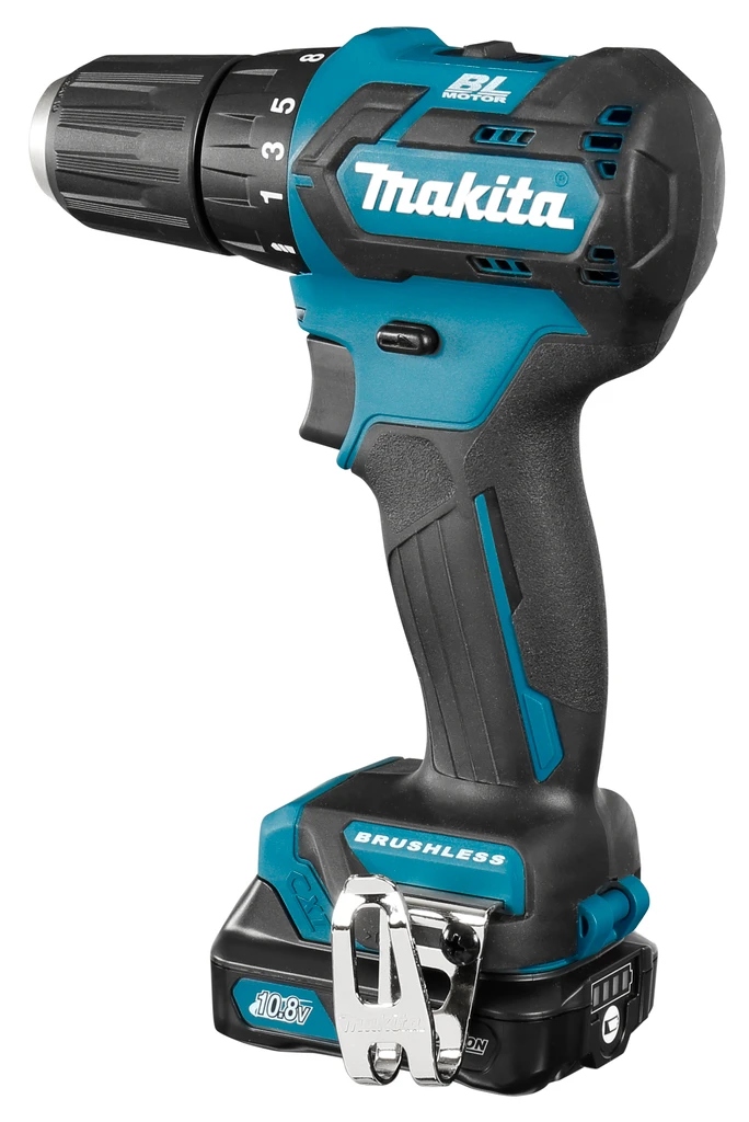 Аккумуляторная дрель-шуруповерт Makita DF332DWAE, 12 В, 35 Нм, 2 А·ч детальное изображение - 2
