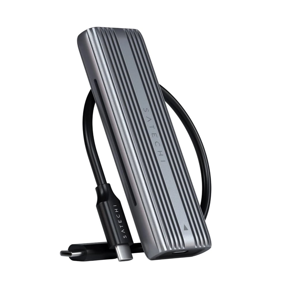 Внешний корпус для SSD M.2 Satechi USB-C NVMe and SATA SSD Enclosure ST-UCNSEM, Серебряный детальное изображение - 3