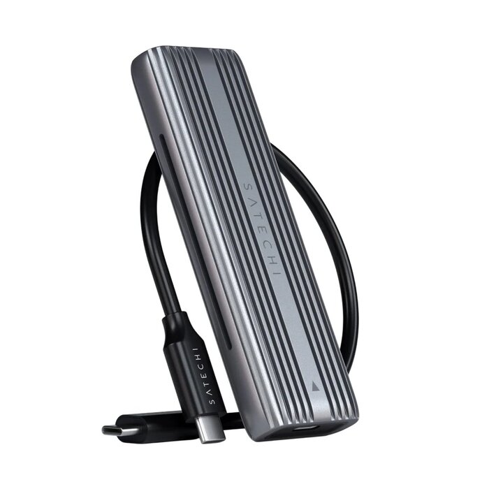 Внешний корпус для SSD M.2 Satechi USB-C NVMe and SATA SSD Enclosure ST-UCNSEM, Серебряный №3