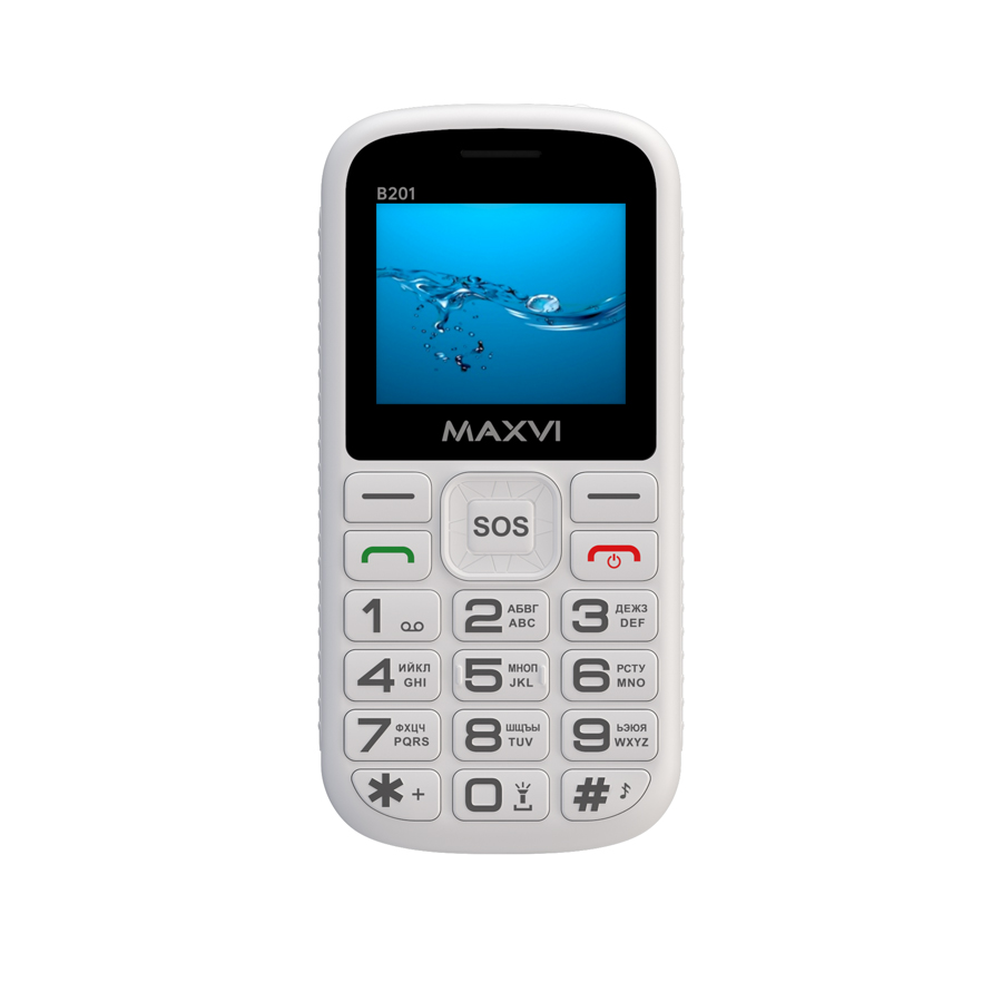 Мобильный телефон MAXVI B201, 32 Мб, Белый, Dual micro-SIM детальное изображение - 6