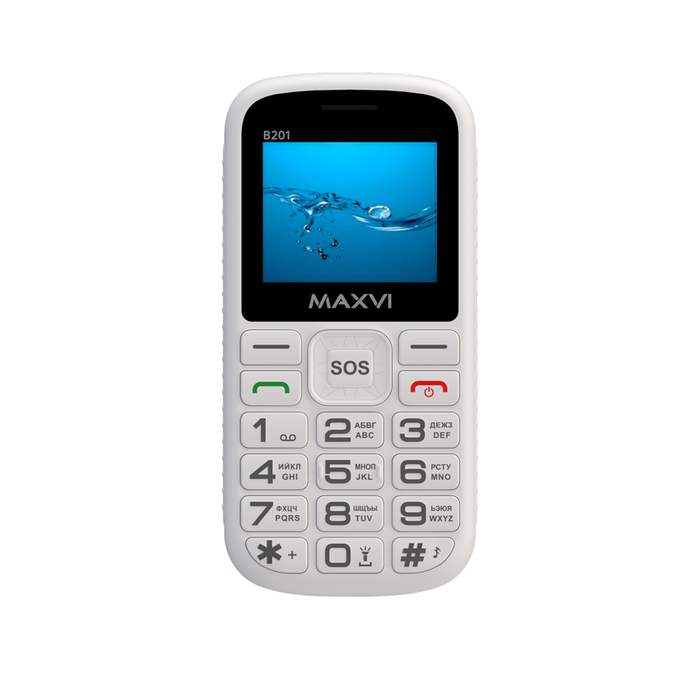 Мобильный телефон MAXVI B201, 32 Мб, Белый, Dual micro-SIM №6