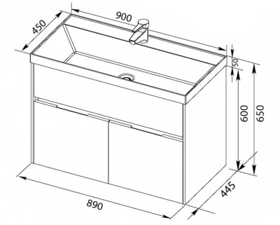 Тумба под умывальник  детальное изображение - 6