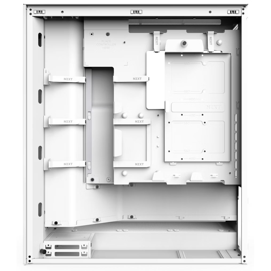 Корпус NZXT H7 Flow, Белый детальное изображение - 5