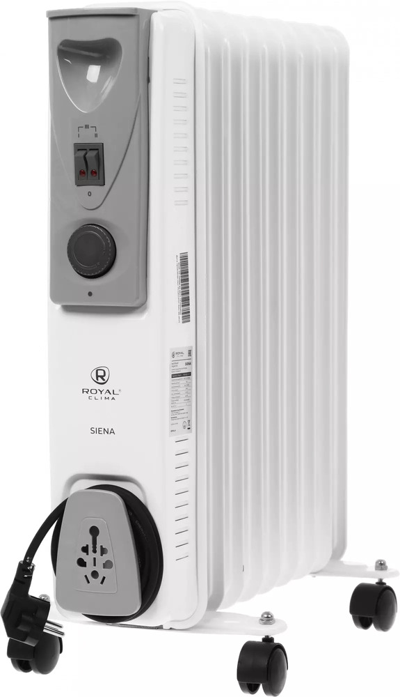 Масляный радиатор Royal Clima Siena ROR-S9-2000M, Белый №2