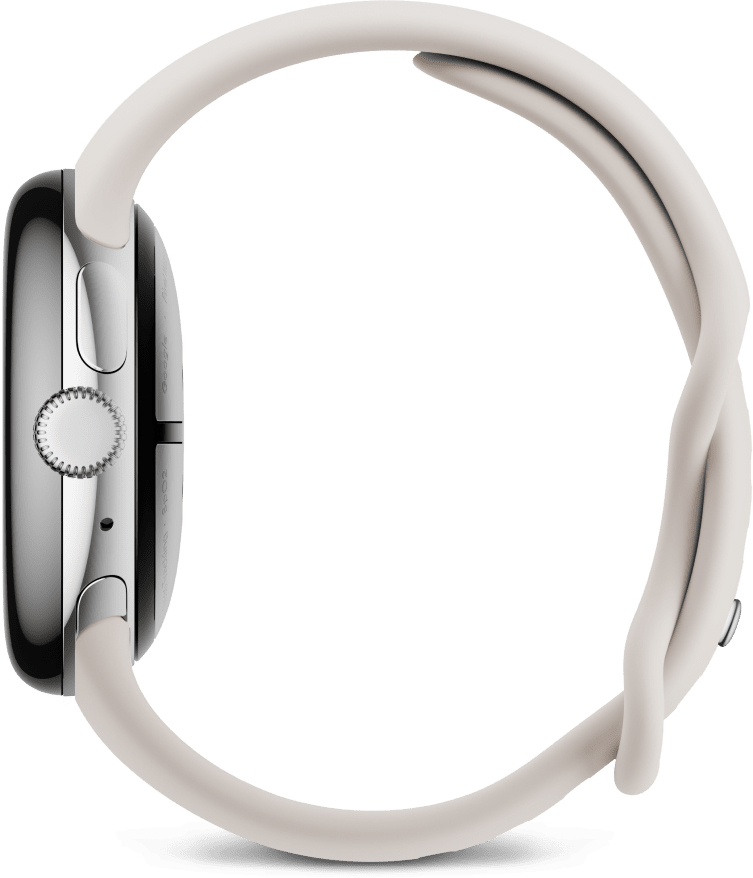 Смарт-часы Google Pixel Watch 3 45 мм, Серебристый, Hazel Active Band детальное изображение - 2