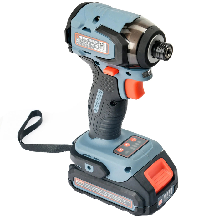 Ударный аккумуляторный винтоверт SENIX PDIX2-M2-EU, 20 В, 180 Нм, 4 А·ч №2