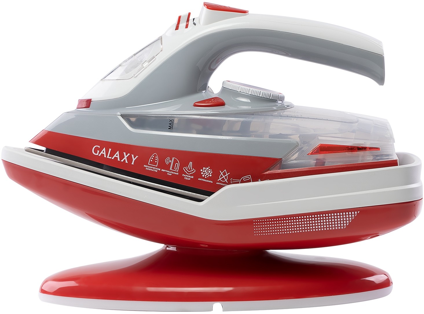 Утюг Galaxy GL 6150, Красный детальное изображение - 2