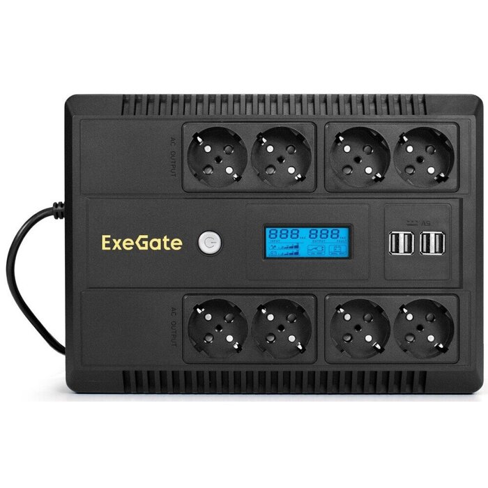 ИБП ExeGate NEO Smart LHB-850.LCD.AVR.8SH.CH.RJ.USB №2