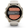 Смарт-часы Garmin Fenix 8 AMOLED Sapphire, 43 мм, Золотистый, Серый кожаный ремешок вариант - 9