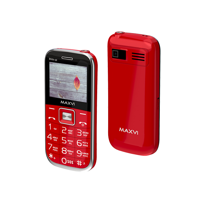 Мобильный телефон MAXVI B6ds up, 32 Мб, Красный, Dual mini-SIM детальное изображение - 8
