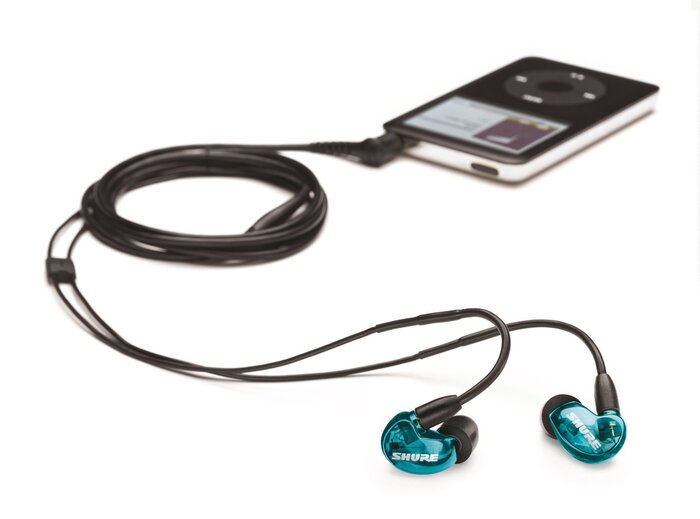 Проводные наушники Shure SE215, Голубой №3