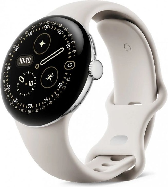 Умные часы Google Pixel Watch 4, Porcelain Active Band, 41 мм, Серый, Wi-Fi детальное изображение - 1
