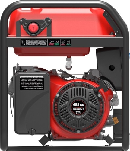 Генератор бензиновый SUNREKA G7500EAX 211008, 7 кВт, Красный детальное изображение - 3