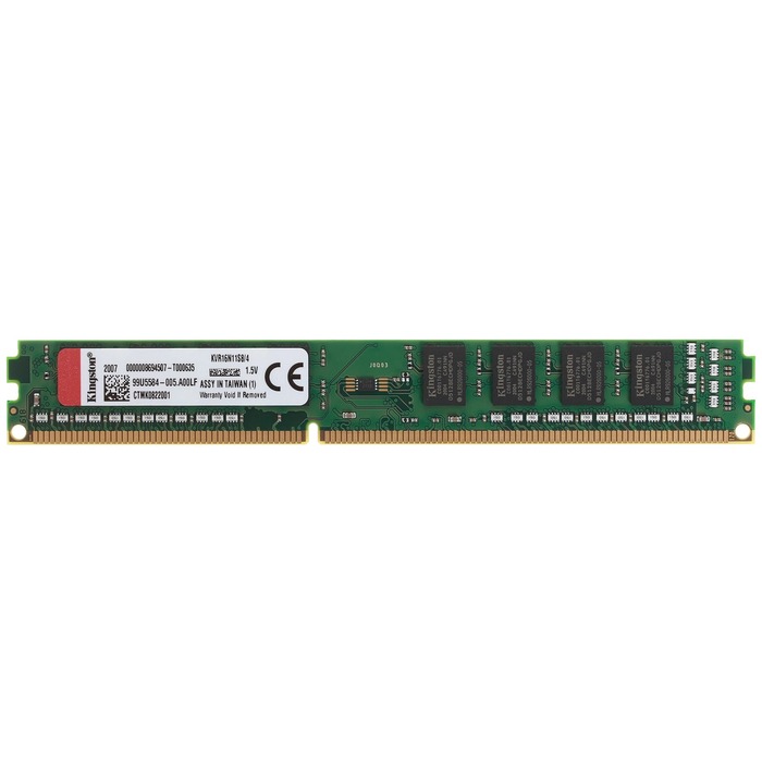 Оперативная память Kingston DDR-III 1600MHz, KVR16N11S8/4, 4 Гб №1