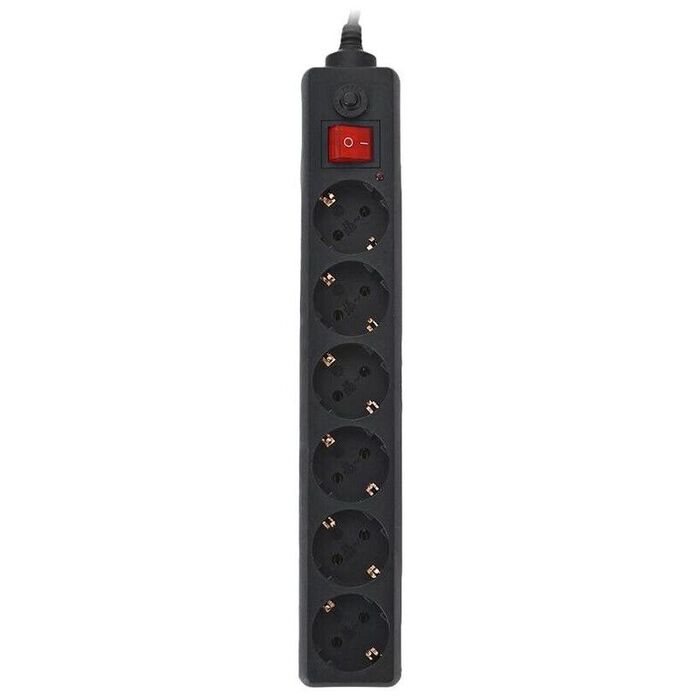 Сетевой фильтр Buro 600SH-1.8-B, 1.8 м, Черный №1