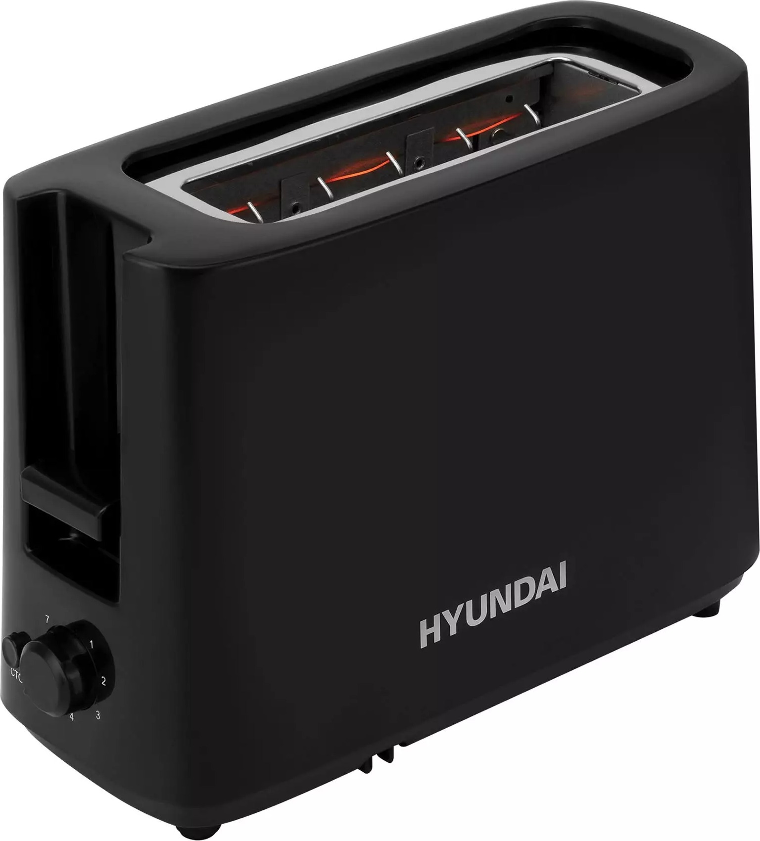 Тостер Hyundai HYT-8007, Черный детальное изображение - 2