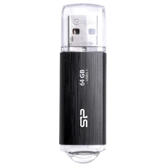 USB Flash накопитель Silicon Power Blaze B02 (SP064 ГБUF3B02V1K) 64 ГБ, черный №1