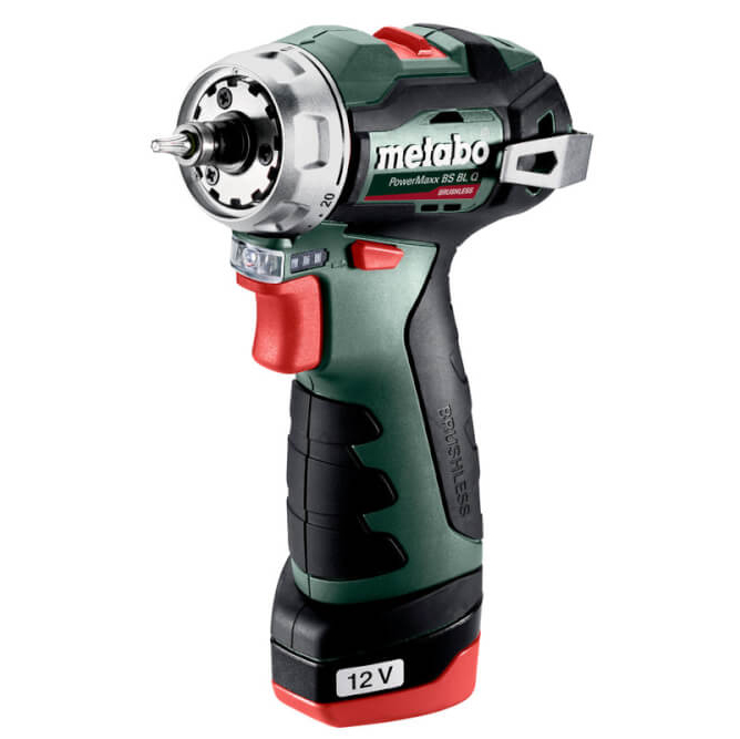 Аккумуляторная дрель-шуруповерт Metabo PowerMaxx BS BL Q 601749500, 12 В, 38 Нм, 2 А·ч  детальное изображение - 2