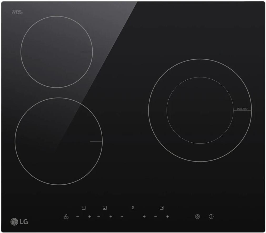 Варочная поверхность LG CBEZ 2413 B, Черный детальное изображение - 1
