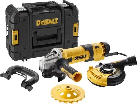 Угловая шлифмашина DEWALT DWE4257KT-QS, 125 мм, 2800-10000 об/мин, 1500 Вт детальное изображение - 6